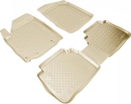 Коврики Норпласт для салона Nissan Murano Z50 2003-2008. БЕЖЕВЫЕ. Артикул NPL-Po-61-21Beige