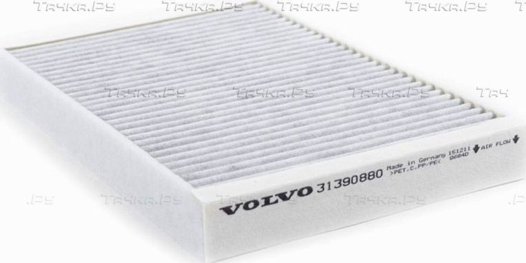 Салонный фильтр Volvo для Volvo S80 II 2006-2016. Артикул 31390880