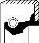 Сальник ступицы Corteco (NBR (бутадиен-нитрильный каучук)). Артикул 19016525B