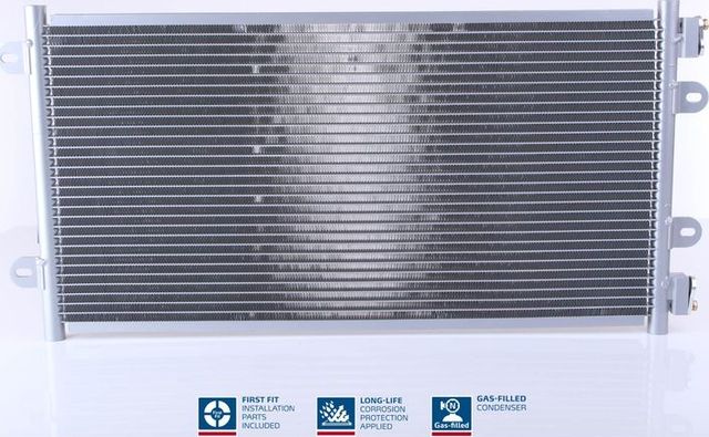 Радиатор кондиционера (конденсатор) Nissens (алюминий) для Fiat Punto II 1999-2010. Артикул 94438