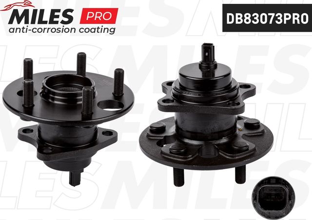 Ступица с подшипником TOYOTA AURIS I/COROLLA X 07- зад. +ABS(с покрытием) (Miles). Артикул DB83073PRO