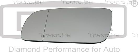 Зеркальное стекло бокового зеркала DPA левое для SEAT Leon I 1999-2006. Артикул 88570105102