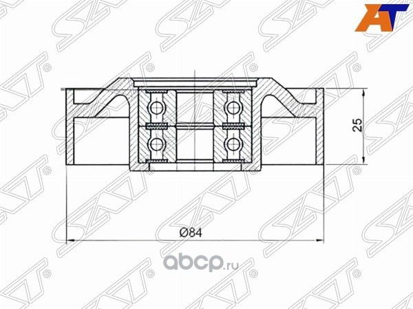 РОЛИК НАТЯЖНОЙ ПРИВОДНОГО РЕМНЯ INFINITY FX35G35 (SAT). Артикул ST11927AL500