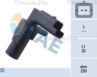 Датчик положения коленвала FAE для Renault Grand Scenic II 2004-2009. Артикул 79249