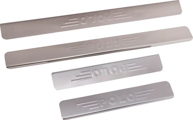 Накладки Ладья на внутренние пороги (штамп) для Volkswagen Polo V 2009-2020. Артикул 014.13.261