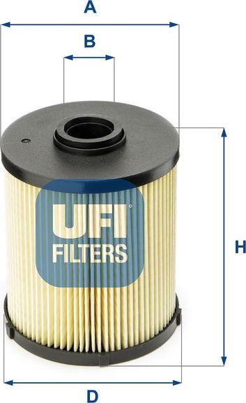 Топливный фильтр UFI. Артикул 26.006.00