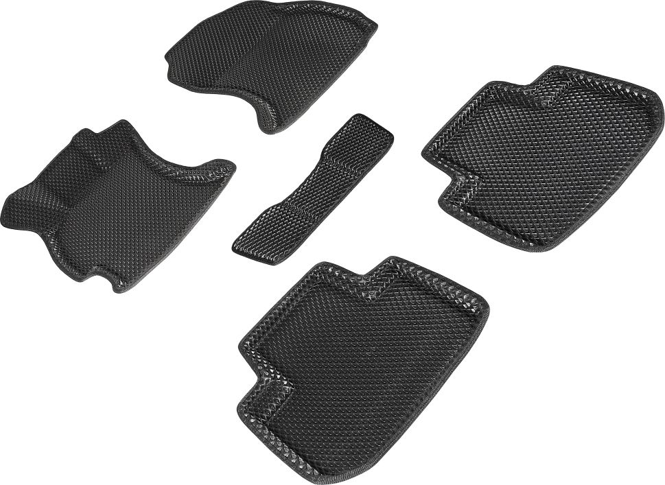 Коврики Seintex 3D EVA ромб для салона Subaru Forester IV 2012-2018 ЧЕРНЫЕ. Артикул 95341