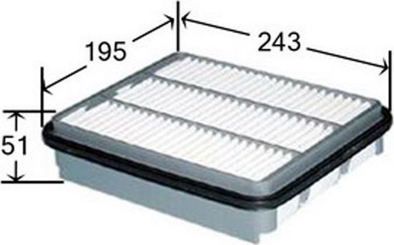 Воздушный фильтр JS Asakashi для Kia Opirus I 2003-2011. Артикул A9419