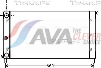 Радиатор охлаждения двигателя AVA. Артикул FT2058