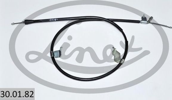 Трос ручника (тросик ручного тормоза) Linex. Артикул 30.01.82