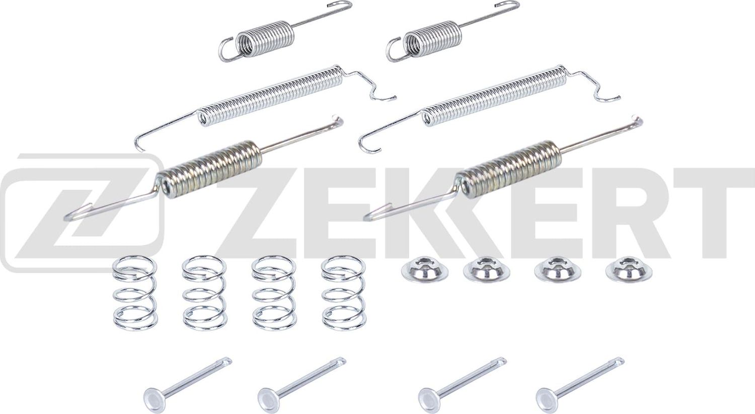 Комплект установочный задн. торм. колодок Renault Logan 04-  Clio II 98-  Peugeot 206 98- Zekkert. Артикул BR-1504