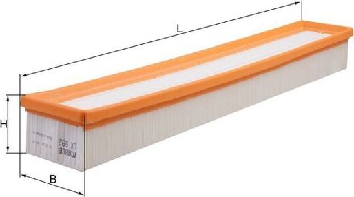 Воздушный фильтр Mahle. Артикул LX 992