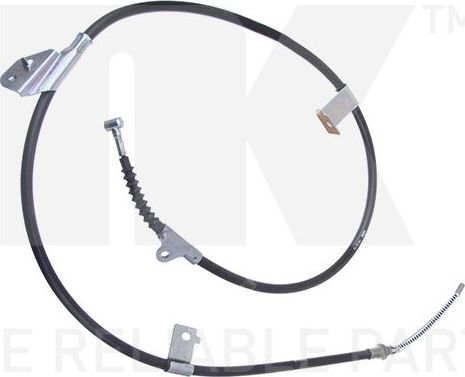 Трос ручника (тросик ручного тормоза) NK левый для Nissan Primera P11 1996-2002. Артикул 902292