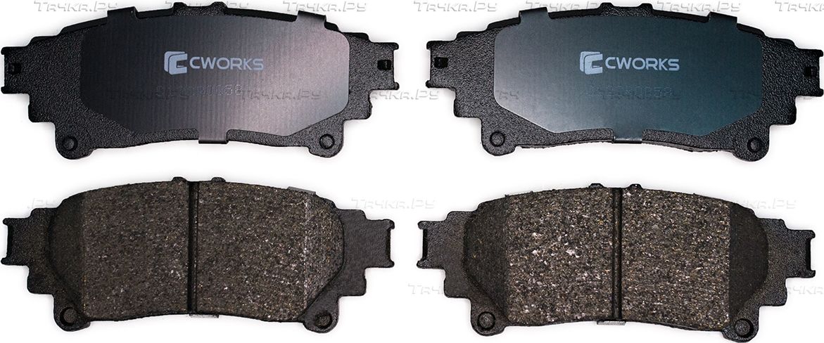 Тормозные колодки Cworks задние для Lexus RX III 2008-2015. Артикул C12CR0058