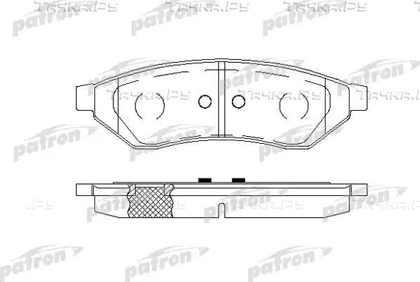 Тормозные колодки Patron задние для Chevrolet Epica I 2005-2006. Артикул PBP1986