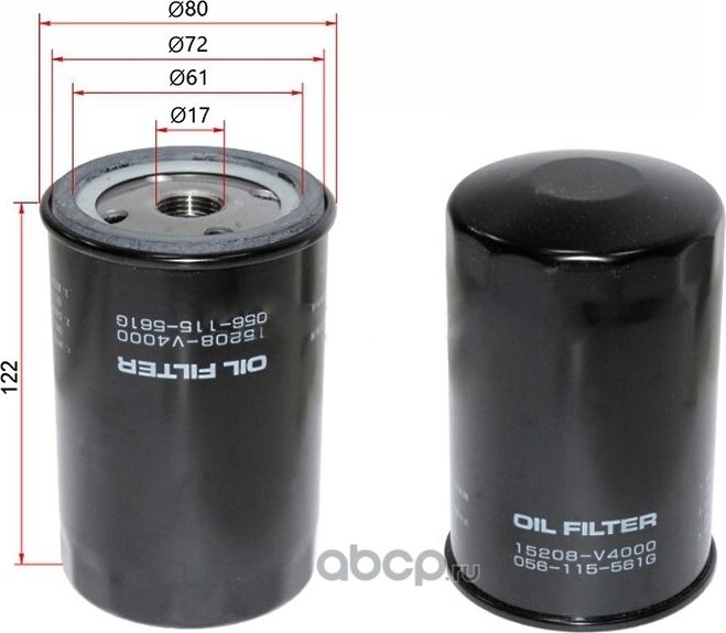 Фильтр масляный (Micro). Артикул t-3131