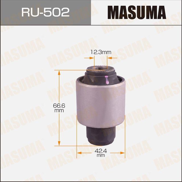 Сайлентблок заднего рычага подвески Masuma правый/левый нижний для Toyota Caldina III 2002-2007. Артикул RU-502