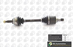 Полуось (привод в сборе, приводной вал) BGA передняя левая для Toyota Avensis II 2003-2008. Артикул DS7608L