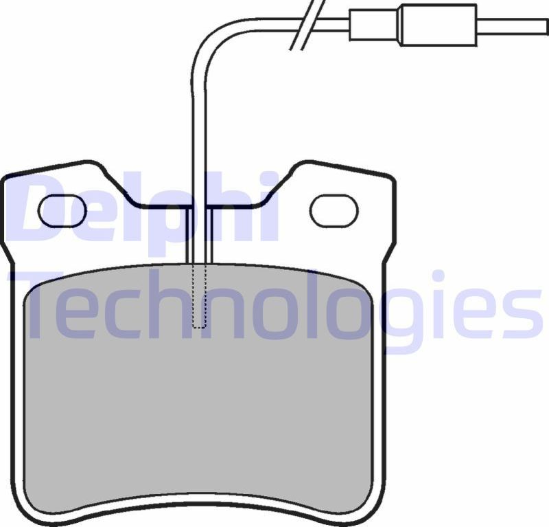 Тормозные колодки Delphi (Low-Metallic). Артикул LP667