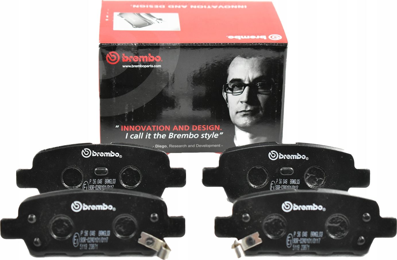 Тормозные колодки Brembo PRIME LINE. Артикул P 56 046