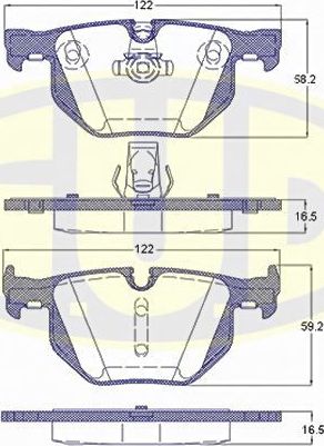 Тормозные колодки G.U.D.. Артикул GBP038161