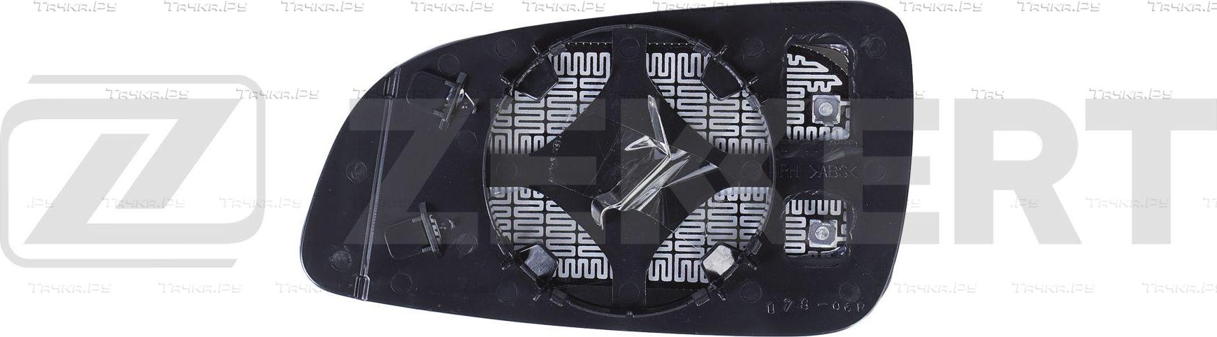 Зеркальное стекло бокового зеркала Zekkert. Артикул SP-1001