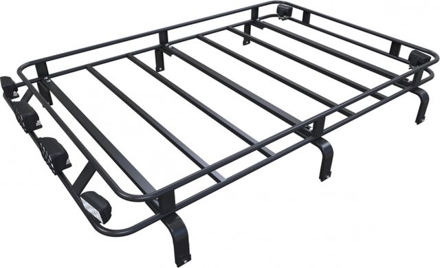 Багажник экспедиционный Podgotoffka 2000х1400х120 с креплениями на водостоки для УАЗ Hunter 2003-2026. Артикул PGT-B.16.02