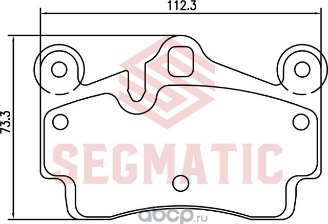Колодка торм диск зад (Segmatic). Артикул SGBP2772