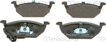 Тормозные колодки Bosch (Low-Metallic) передние для SEAT Leon II 2005-2012. Артикул 0 986 495 213