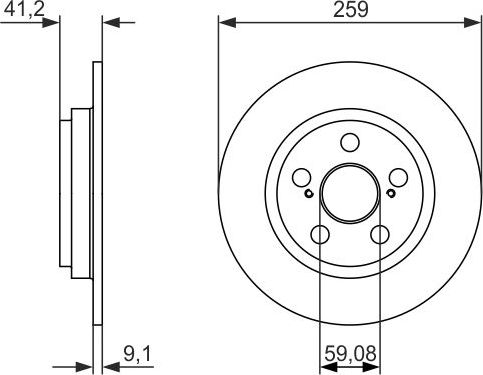 Тормозной диск Bosch. Артикул 0 986 479 766