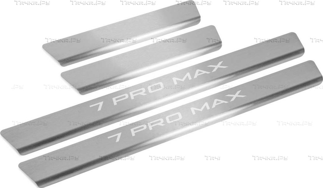 Накладки Rival на пороги (с надписью) для Chery Tiggo 7 Pro Max 2022-2026. Артикул NP.0902.3