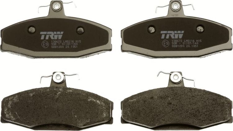 Тормозные колодки TRW COTEC. Артикул GDB1280