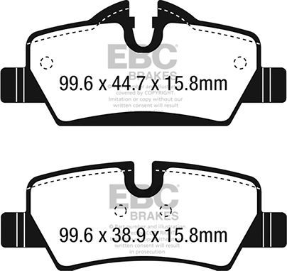 Тормозные колодки EBC Brakes. Артикул DPX2228