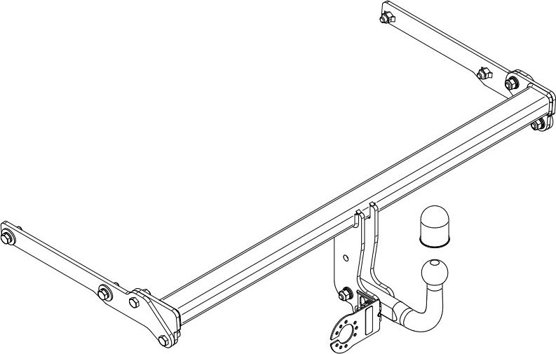 Фаркоп Steinhof для Toyota Prius IV (XW50) лифтбек 2015-2026. Артикул T-178