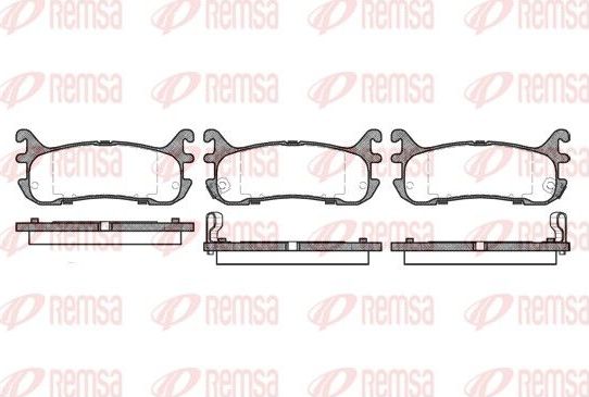 Тормозные колодки Remsa. Артикул 0479.02