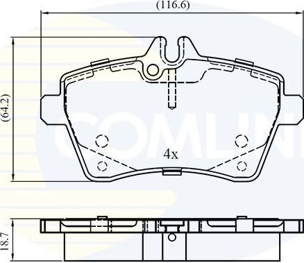 Тормозные колодки Comline Comline. Артикул CBP01592