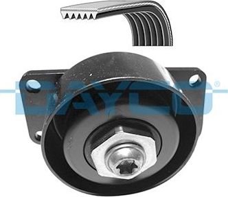 Приводной ремень поликлиновой с роликами (комплект) Dayco. Артикул KPV107