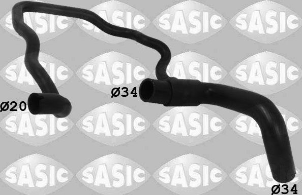 Патрубок радиатора (системы охлаждения) Sasic. Артикул 3406211