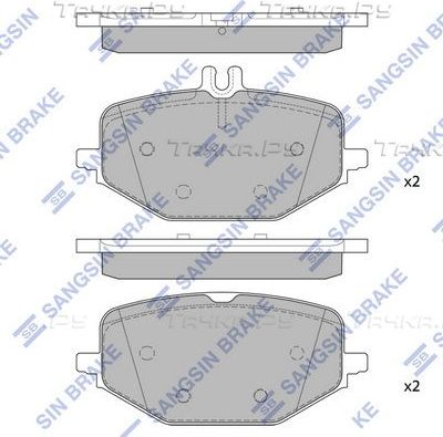 Тормозные колодки Sangsin Hi-Q. Артикул SP4347