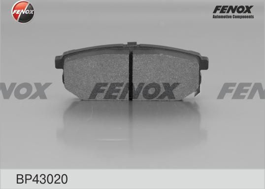 Тормозные колодки Fenox. Артикул BP43020