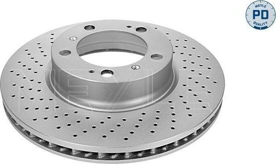 Тормозной диск Meyle PD передний левый для Porsche 911 VI (997) 2004-2008. Артикул 483 521 0002/PD