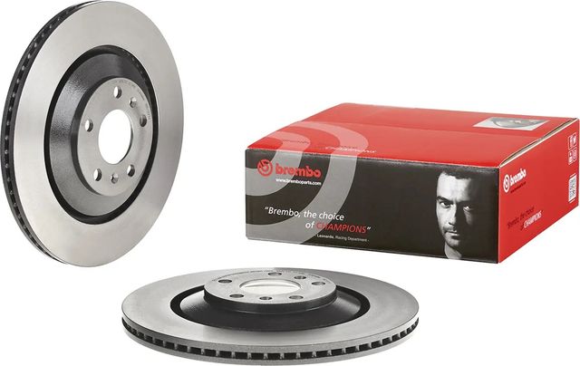 Тормозной диск Brembo PRIME LINE - UV Coated задний для Audi A8 II (D3) 2002-2010. Артикул 09.C137.11