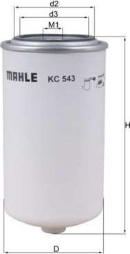 Топливный фильтр Mahle. Артикул KC 543