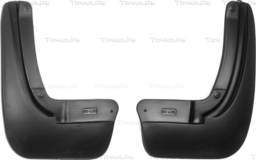 Брызговики Norplast задняя пара для Volkswagen Polo VI liftback 2020-2026. Артикул NPL-Br-95-43B-1