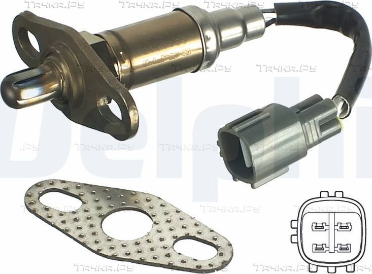 Лямбда-зонд (кислородный датчик) Delphi для Toyota Corolla E110 1997-2000. Артикул ES11112-12B1