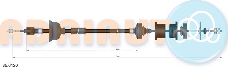 Трос сцепления Adriauto. Артикул 35.0120
