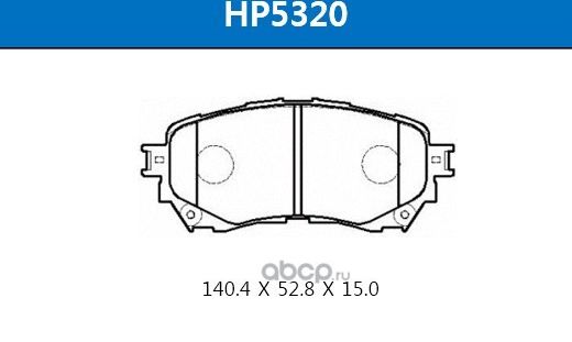 Колодки тормозные MAZDA 6 13- перед. (HSB). Артикул HP5320