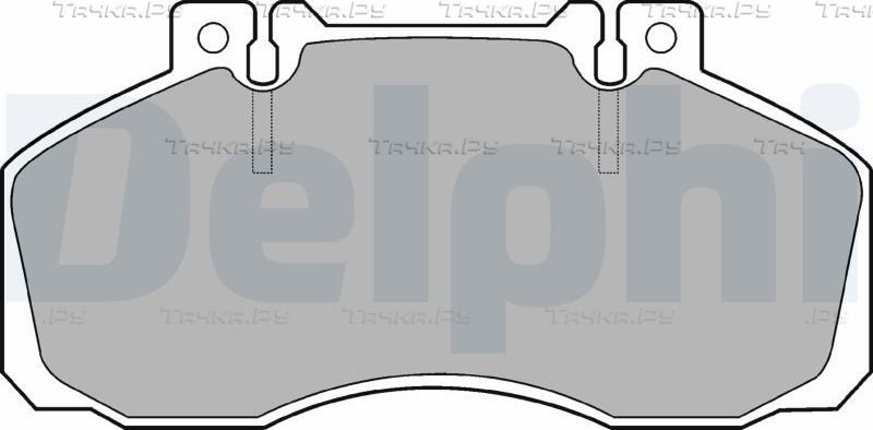 Тормозные колодки Delphi (Semi-Metallic). Артикул LP662