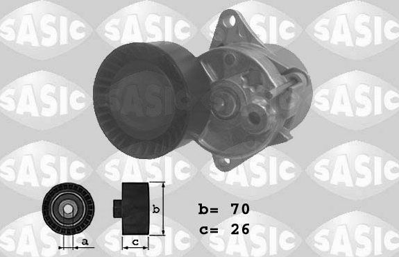Натяжной ролик (натяжитель) приводного клинового зубчатого ремня Sasic. Артикул 1626137