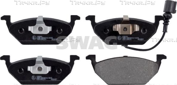 Тормозные колодки SWAG передние для SEAT Altea I 2004-2015. Артикул 30 91 6446